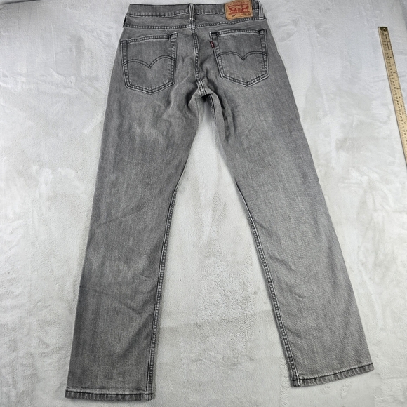 Levis 514 Gray Slim Straight 30x30 Jeans - Picture 2 of 9